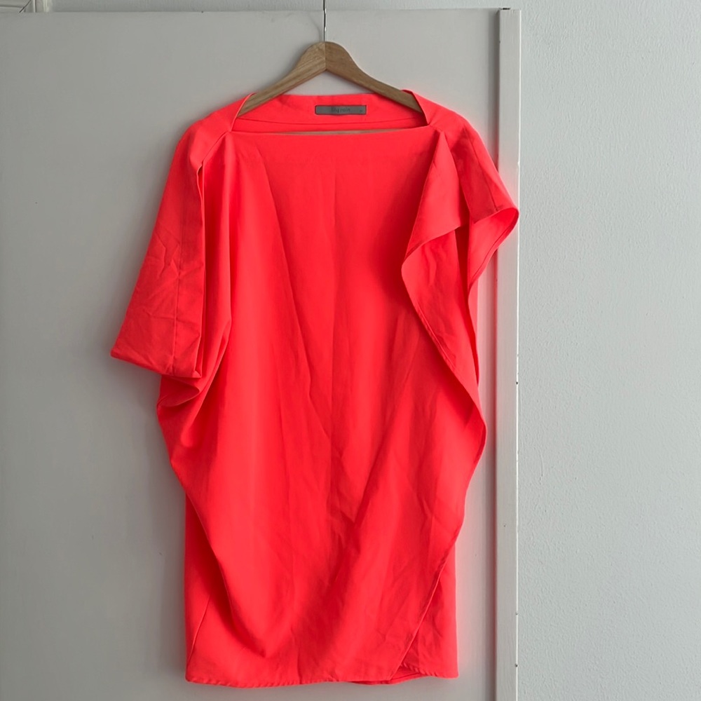 Neon pink stretchy bodycon dress